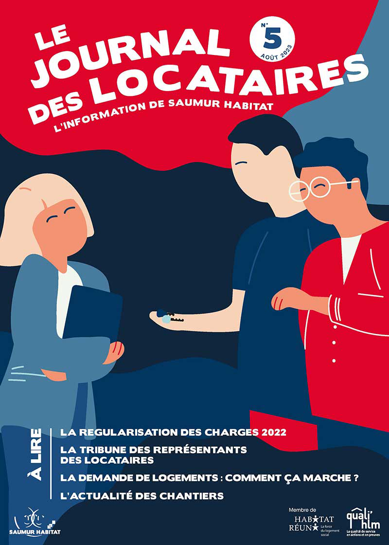 Couverture du numéro 5 du Journal des locataires de Saumur Habitat